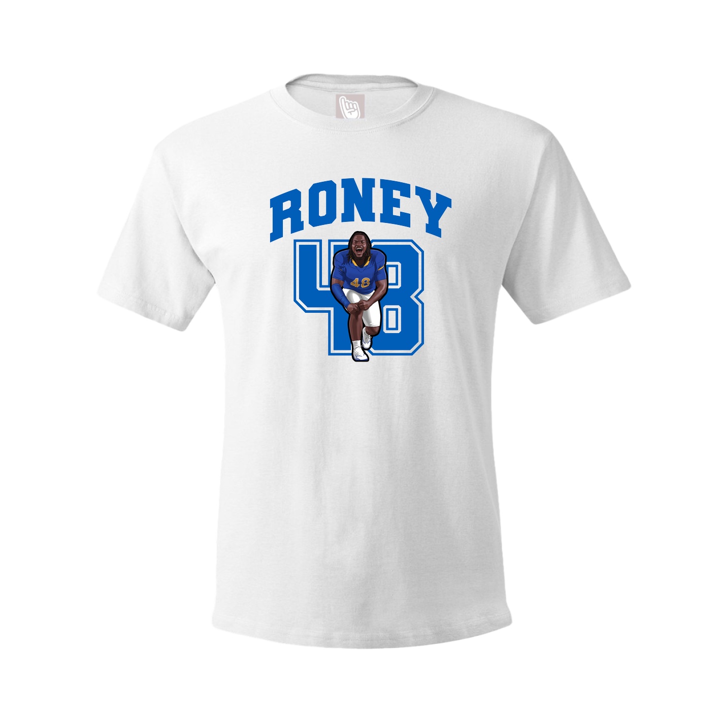 Youth Tee — Number in White