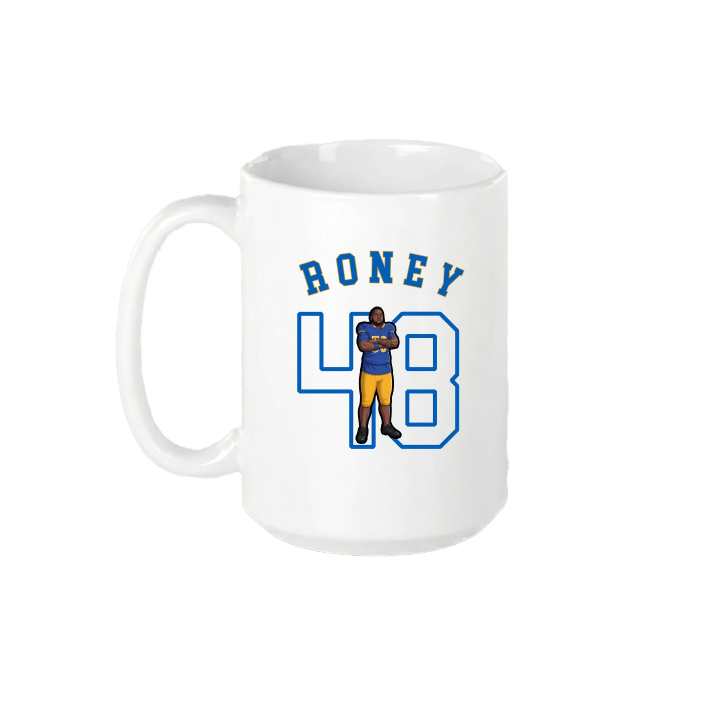 15oz Coffee Mug — Shirsey Arch in White