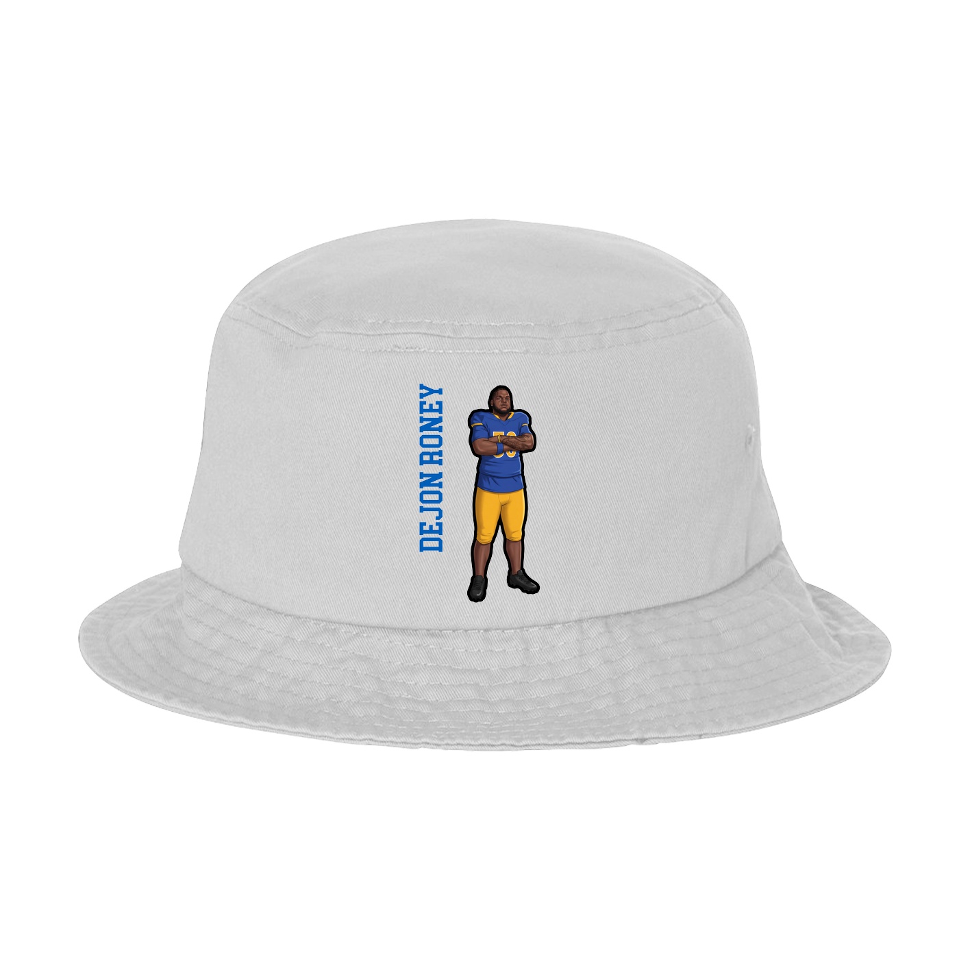 Bucket Cap — Name Vertical in White