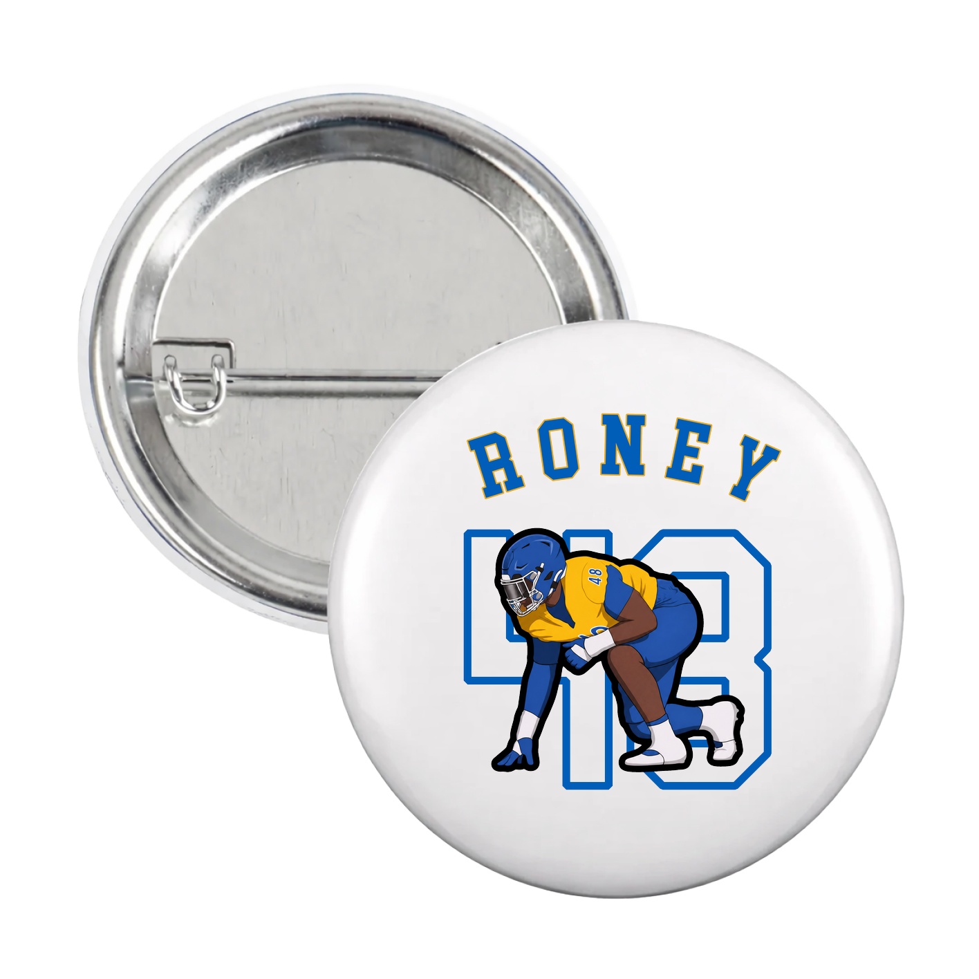 Game Day Button — Shirsey Arch in White