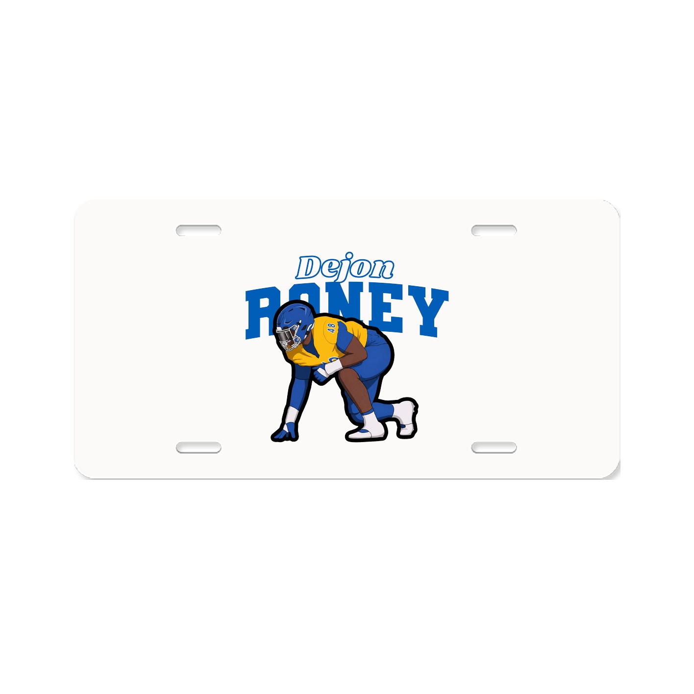 License Plate — Name Arch in Classic