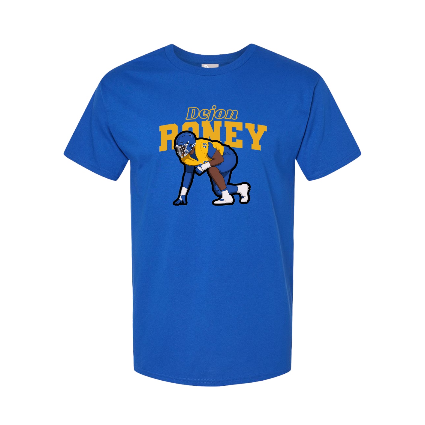 Youth Tee — Name Arch in Royal