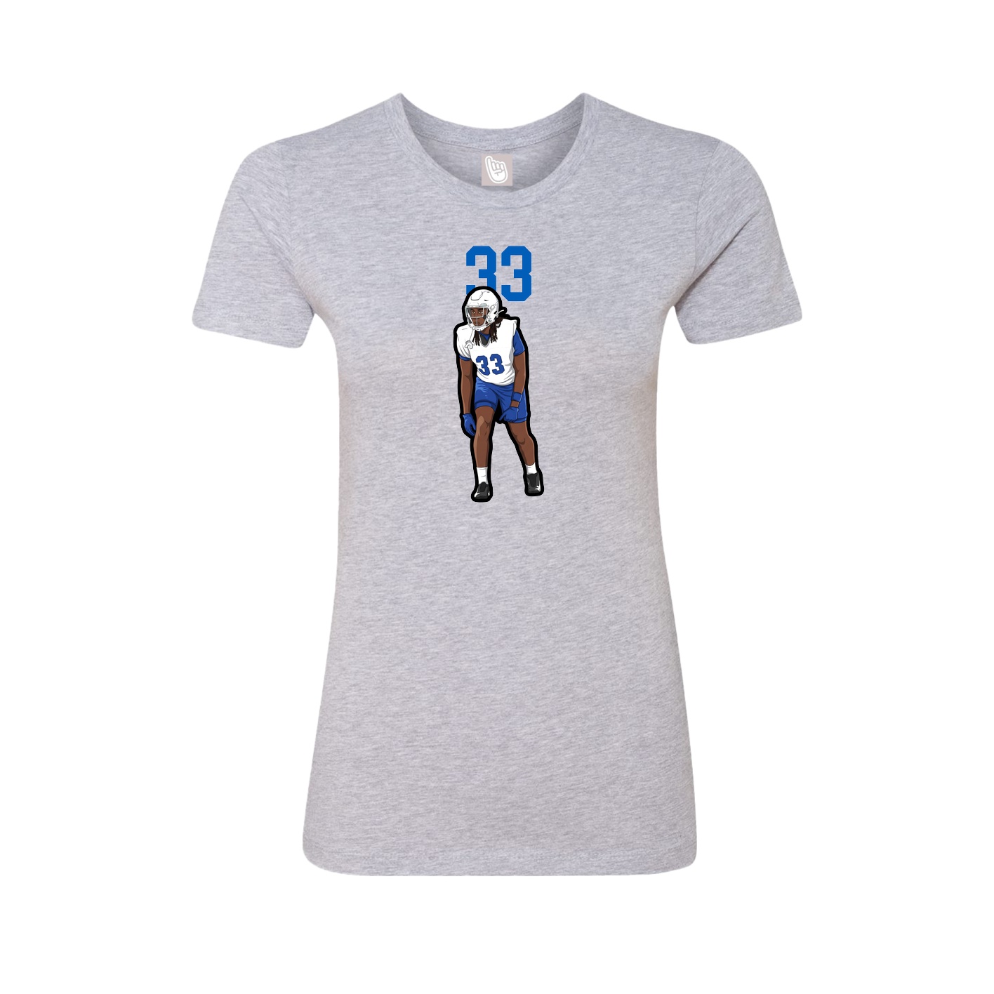 Fitted Women's Tee — Classic in Grey