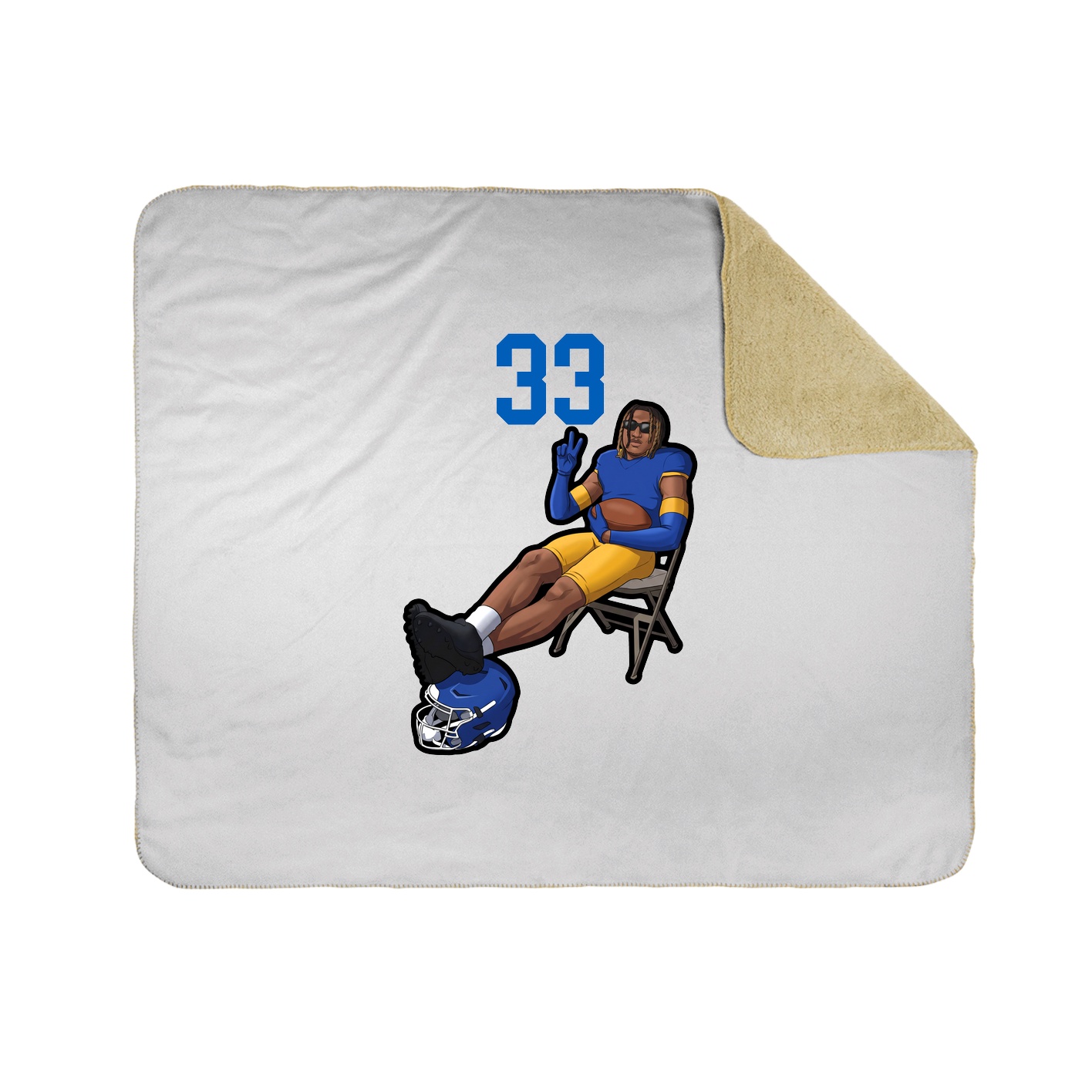 50x60 Sherpa Lined Throw Blanket