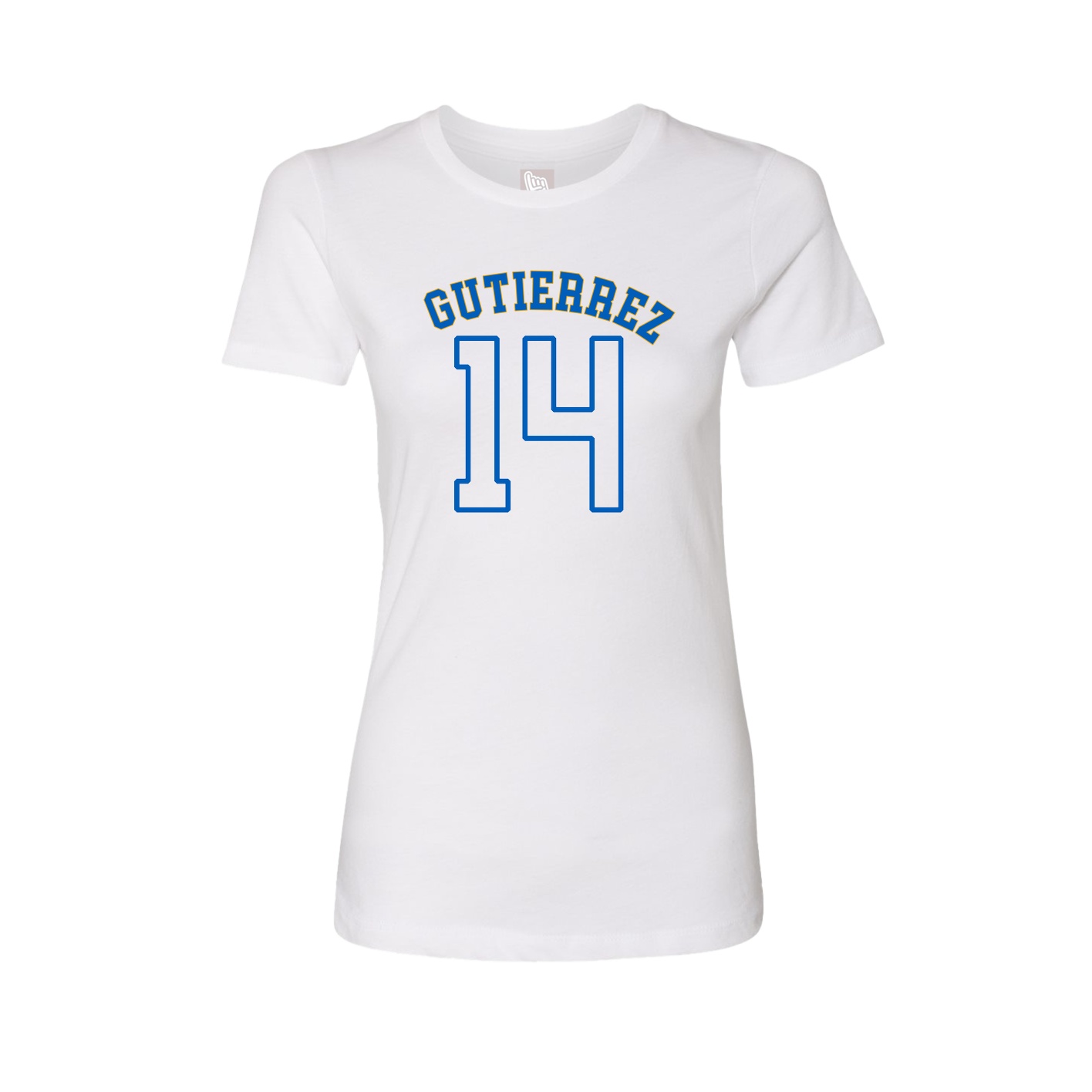 Fitted Women's Tee — Shirsey Arch in White