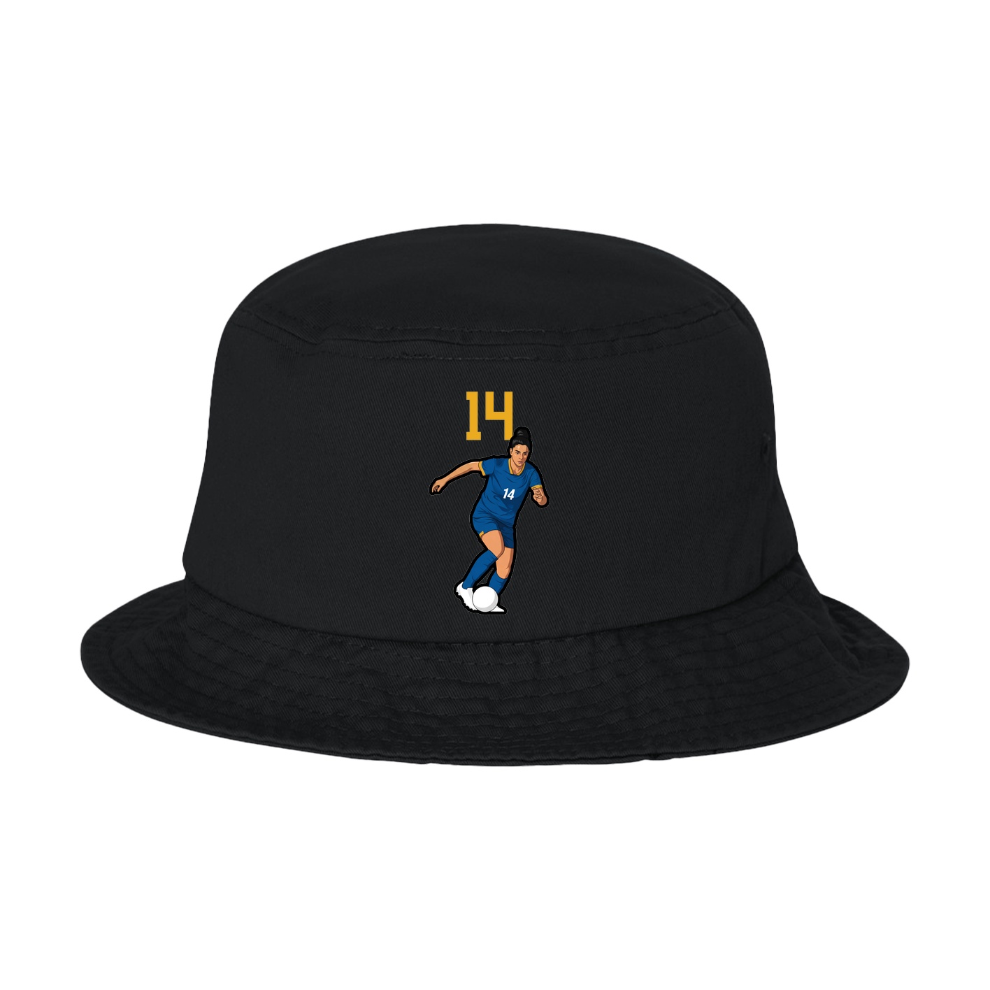 Bucket Cap — Number Top in Black