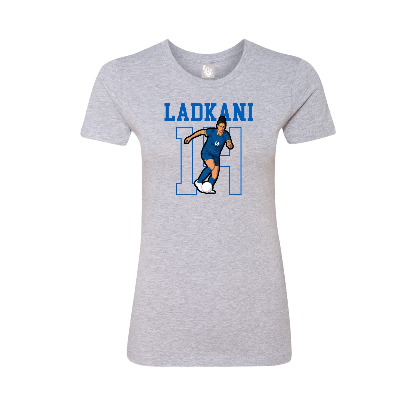 Fitted Women's Tee — Shirsey in Grey