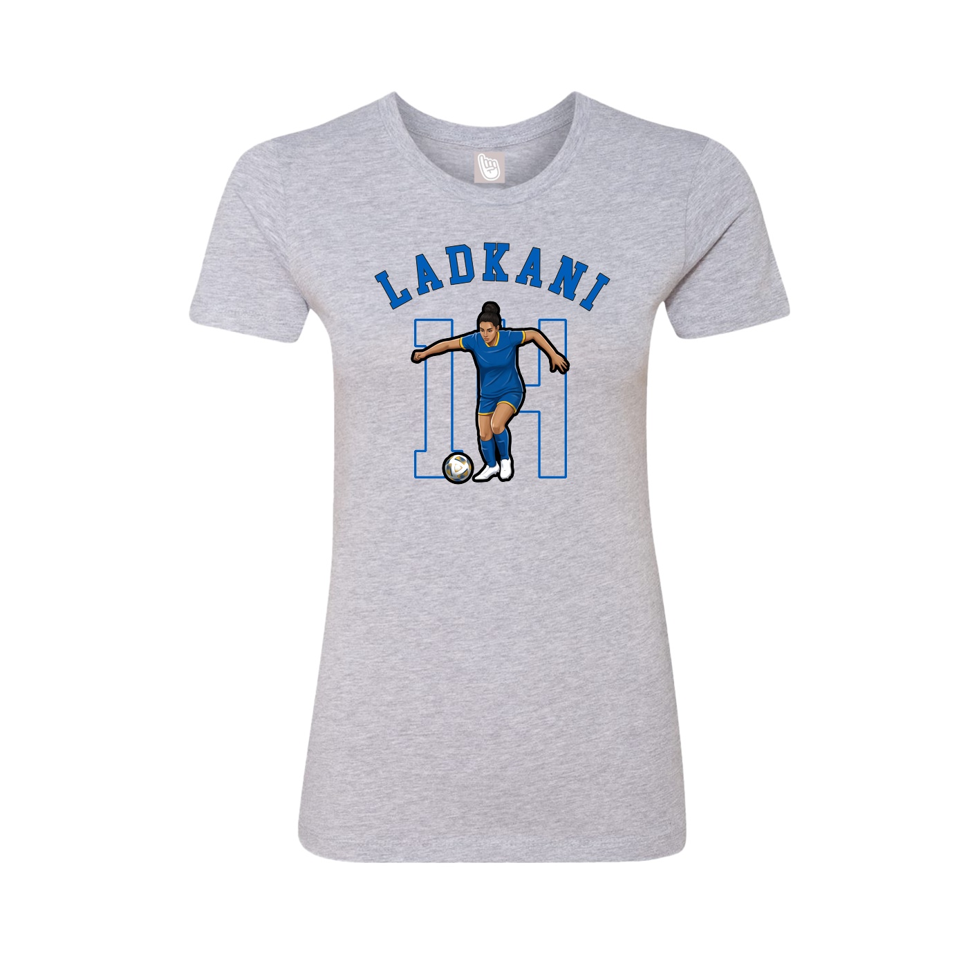 Fitted Women's Tee — Shirsey Arch in Grey