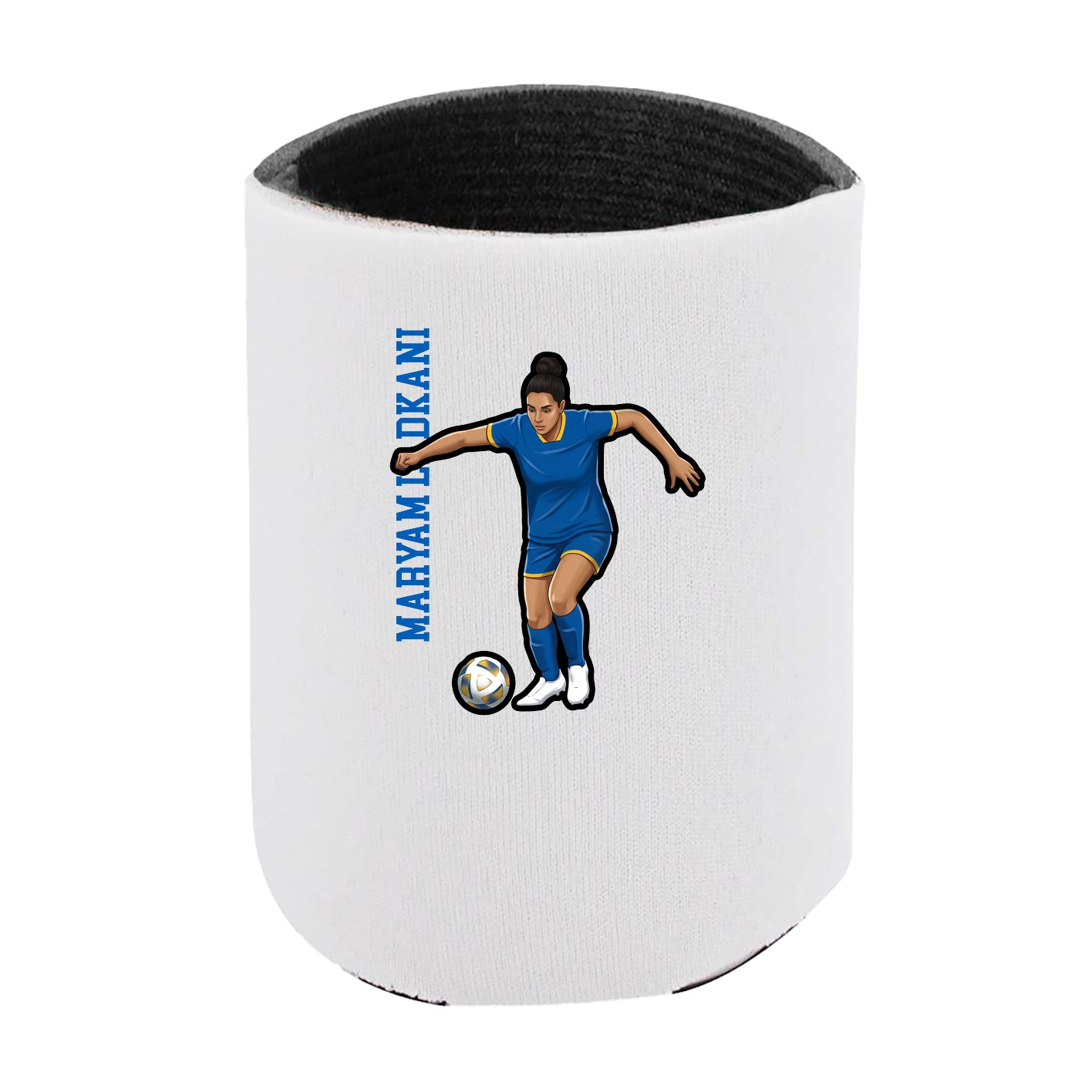 Can Holder — Name Vertical in White