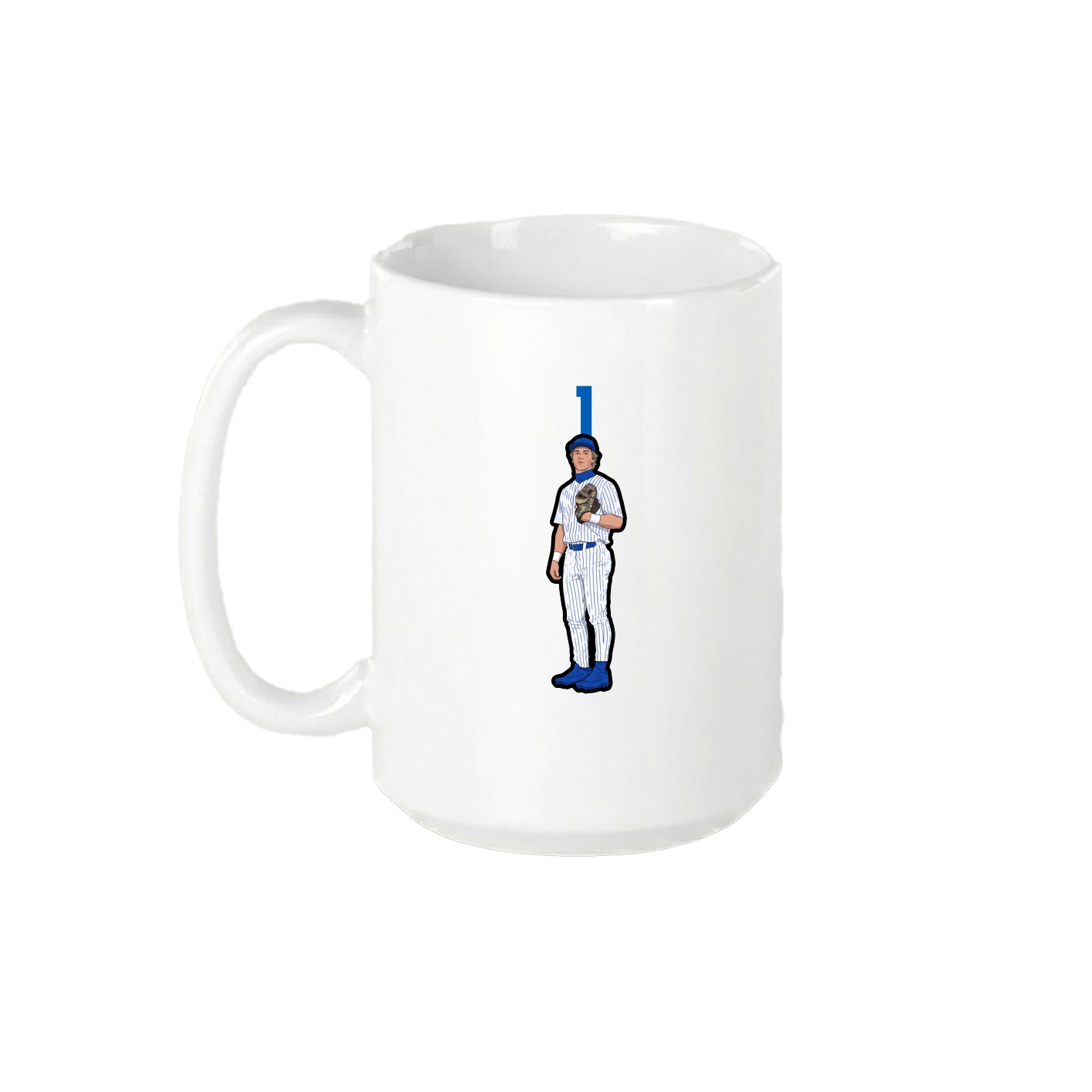 15oz Coffee Mug — Number Top in White