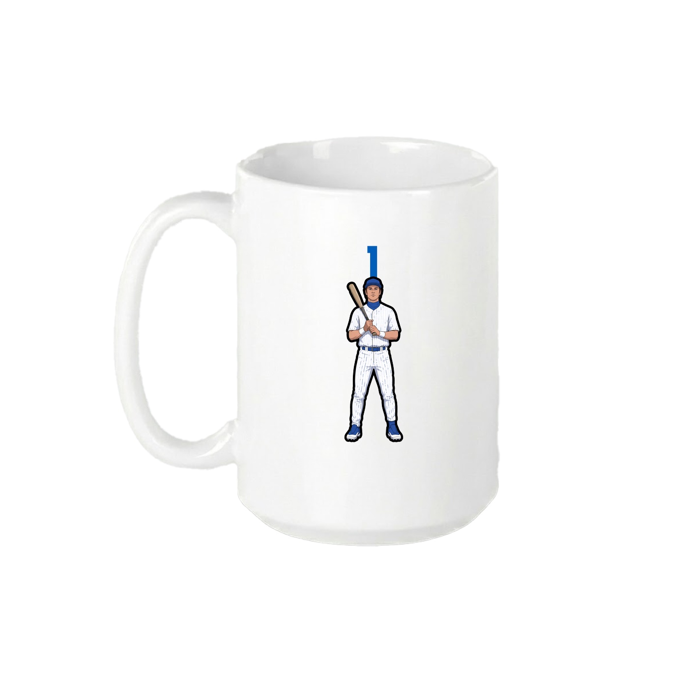15oz Coffee Mug — Number Top in White