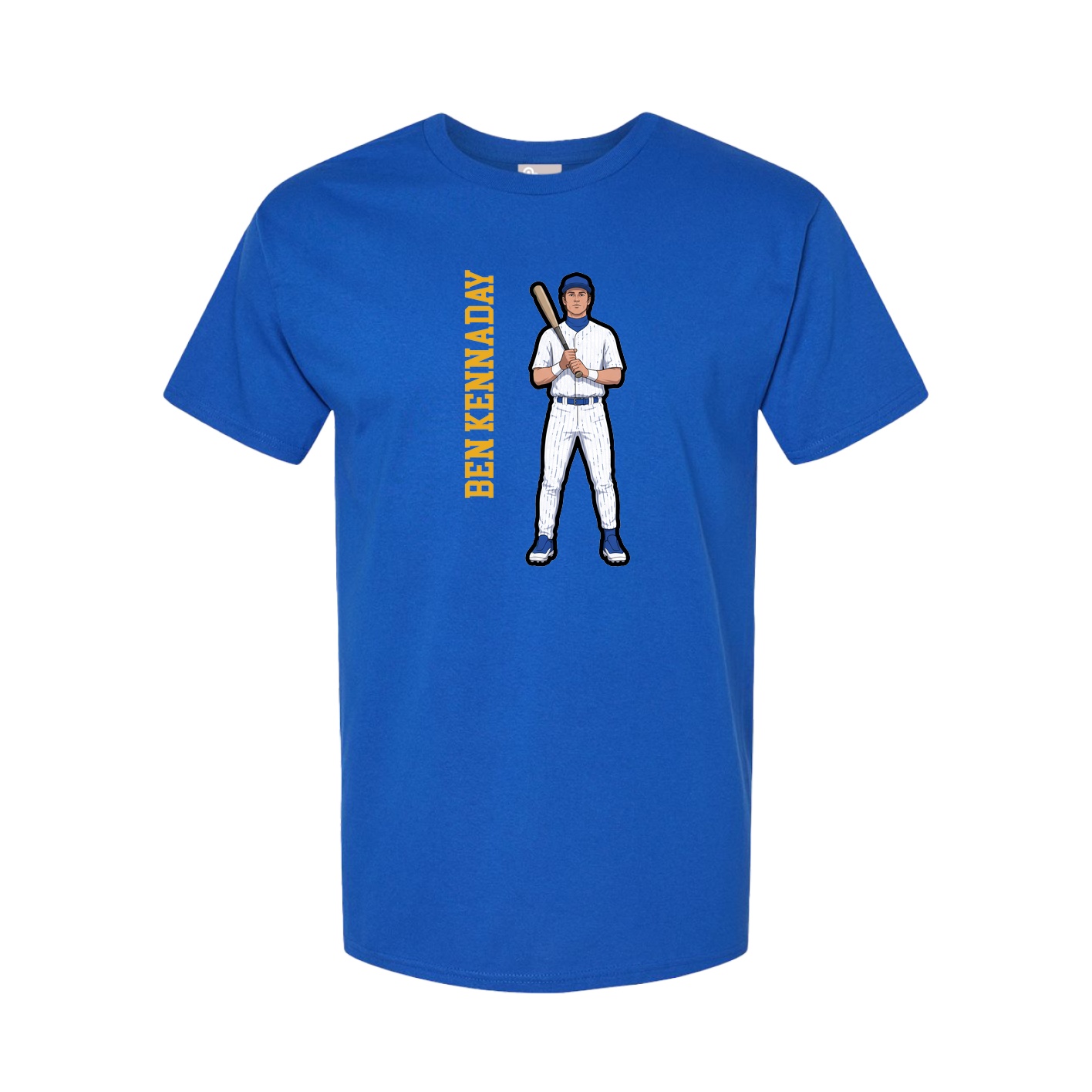 Youth Tee — Name Vertical in Royal
