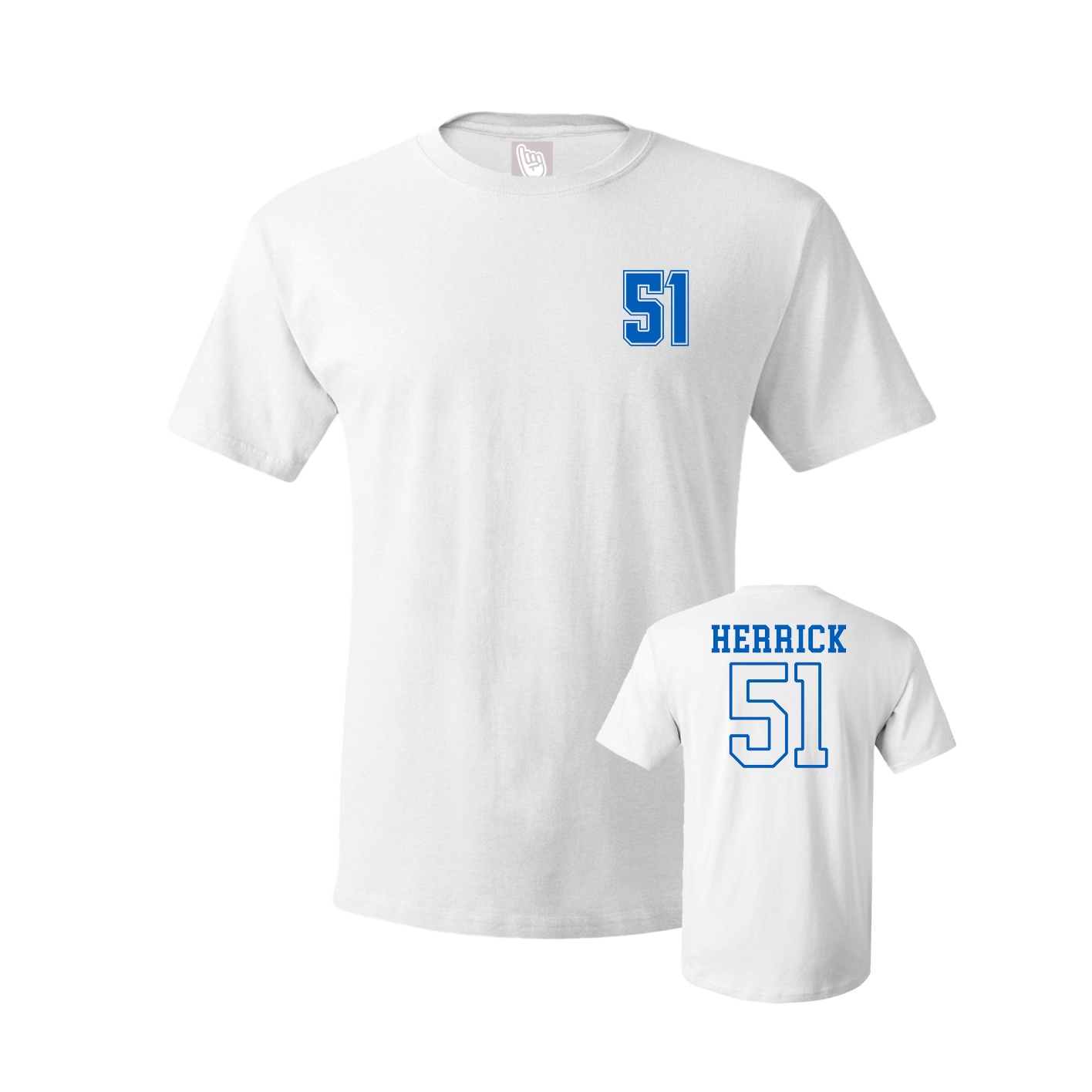 Youth Tee — Chest Back in White