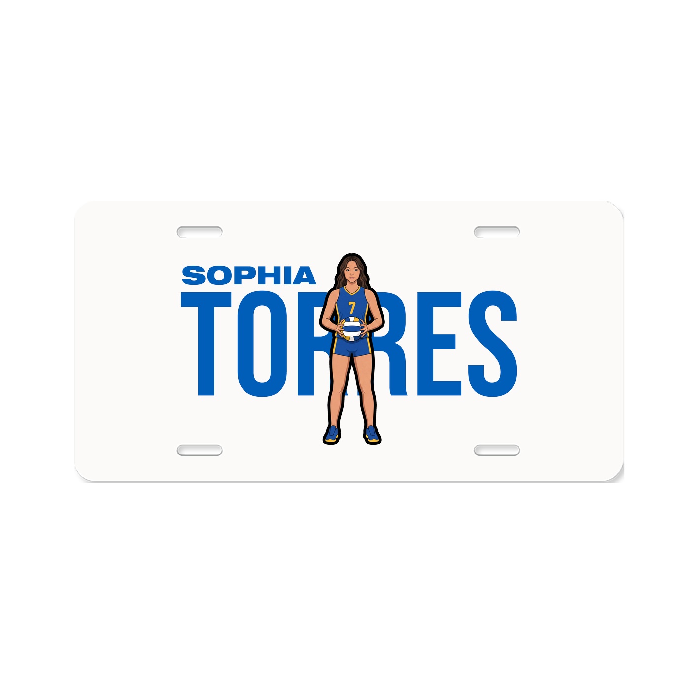 License Plate — Player Name in Classic