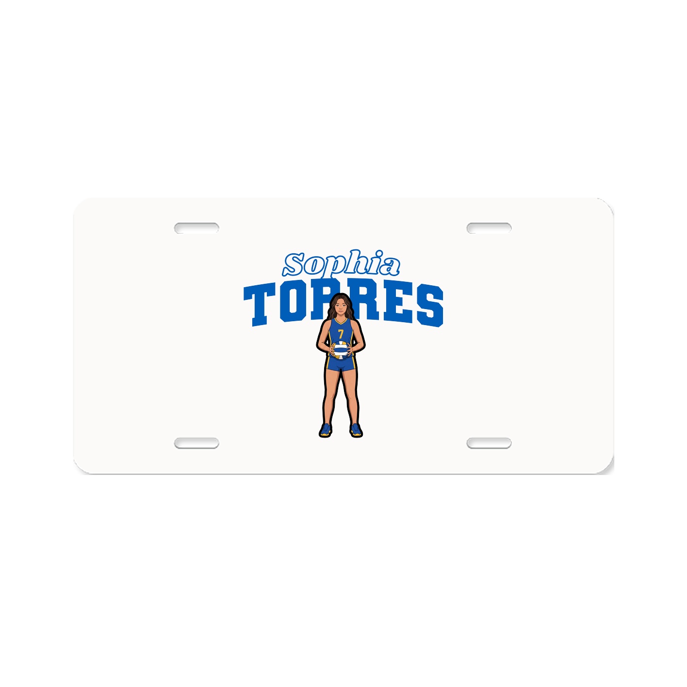 License Plate — Name Arch in Classic