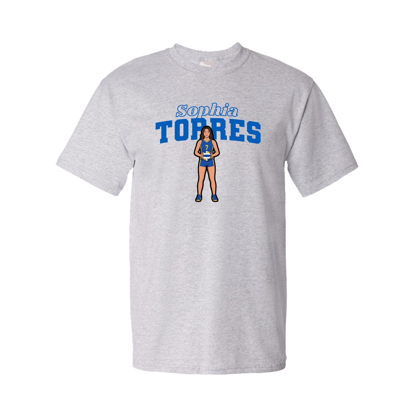 Tee — Name Arch in Grey