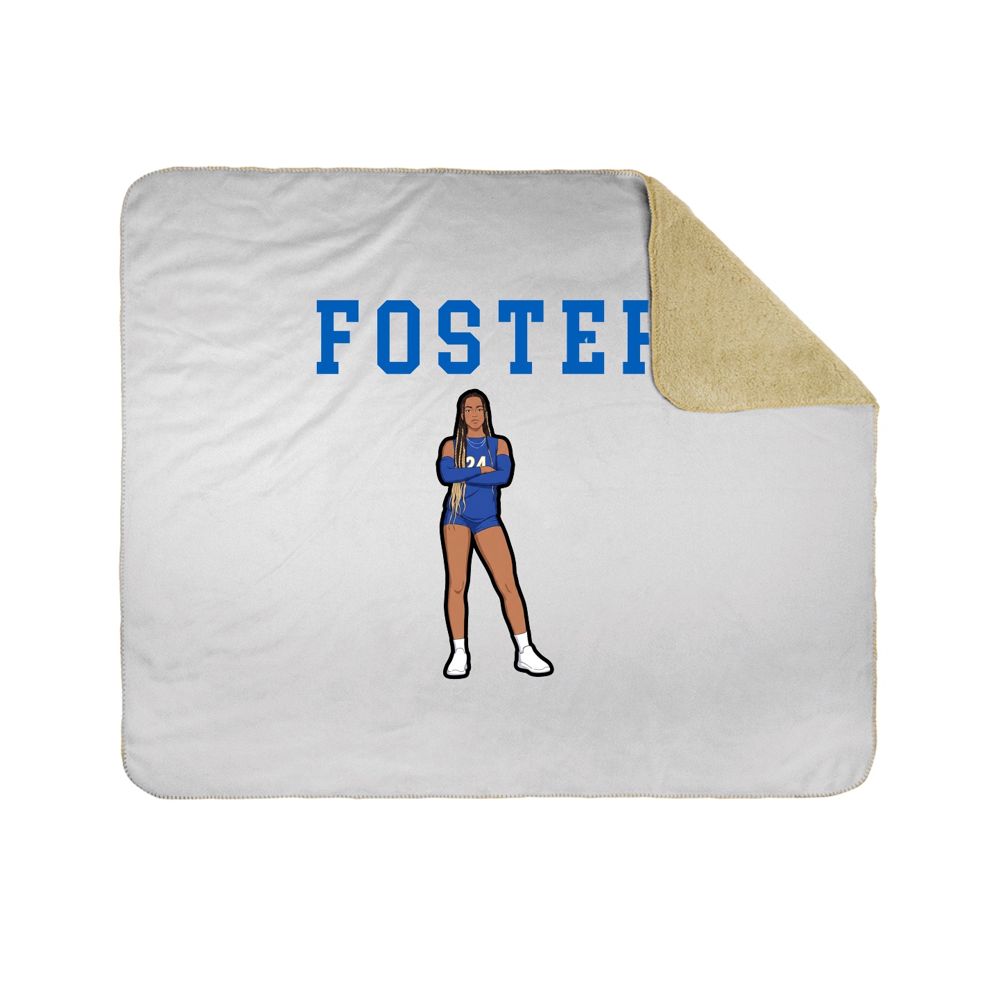 Throw Blanket — Shirsey in White