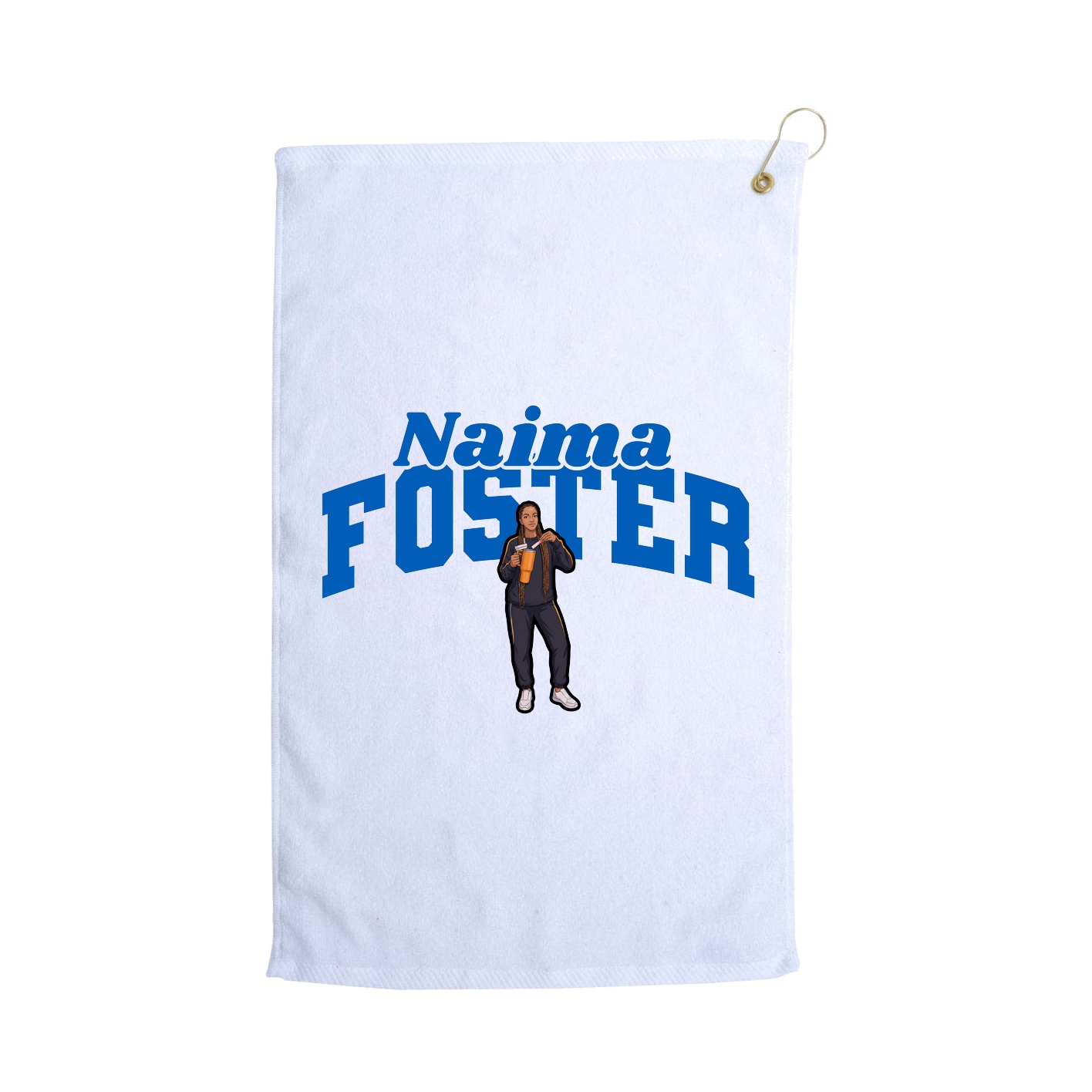 Golf Towel — Signature Arch in White