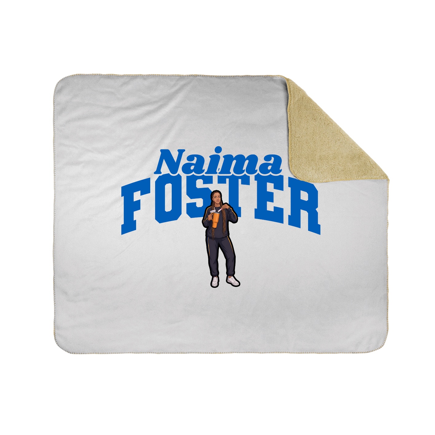 Throw Blanket — Signature Arch in White