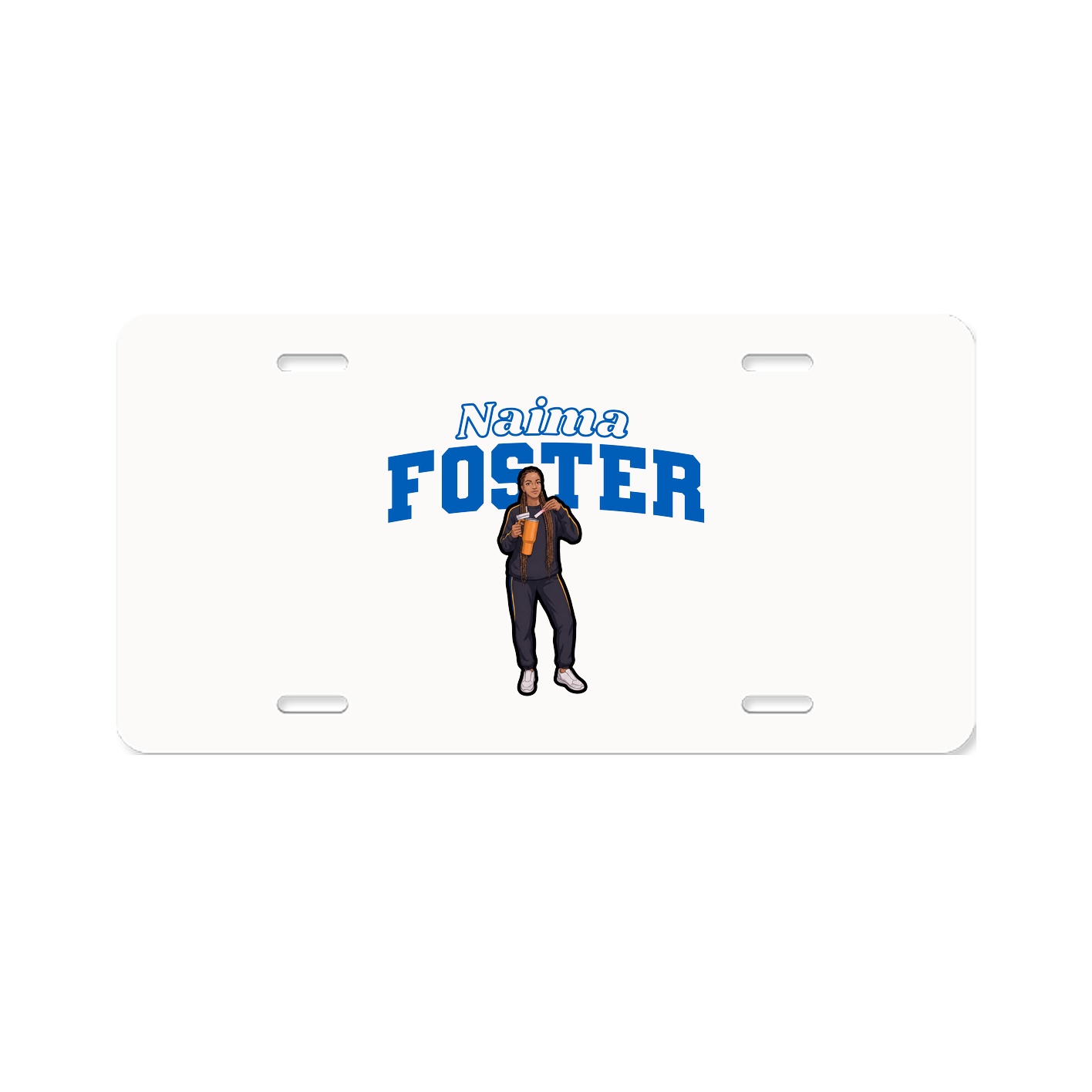 License Plate — Name Arch in Classic