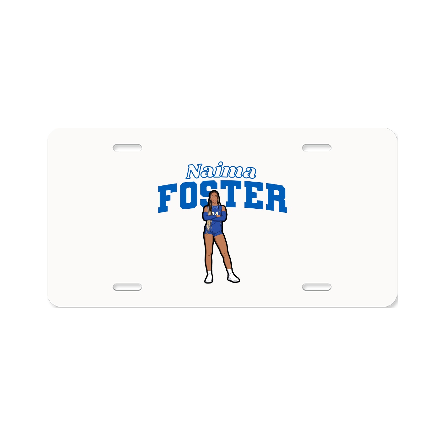 License Plate — Name Arch in Classic