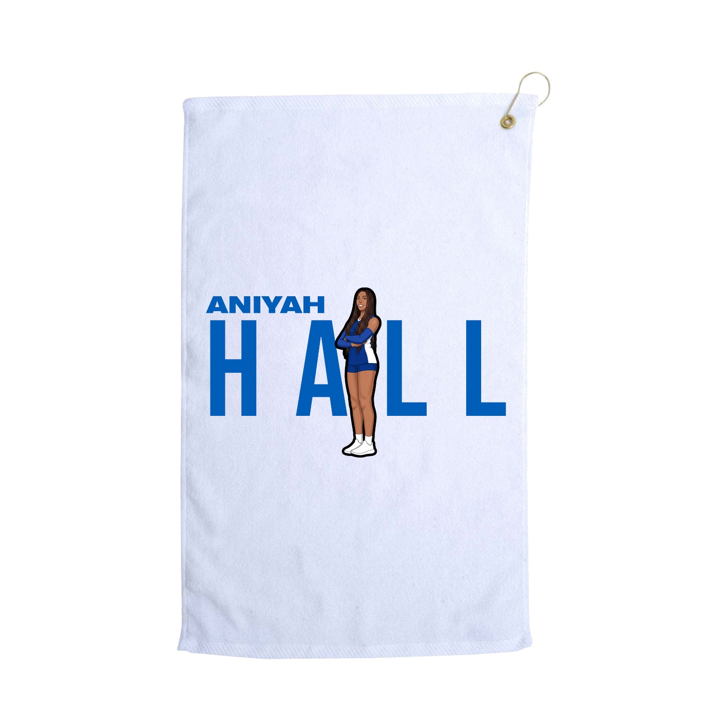 Golf Towel — Player Name in White