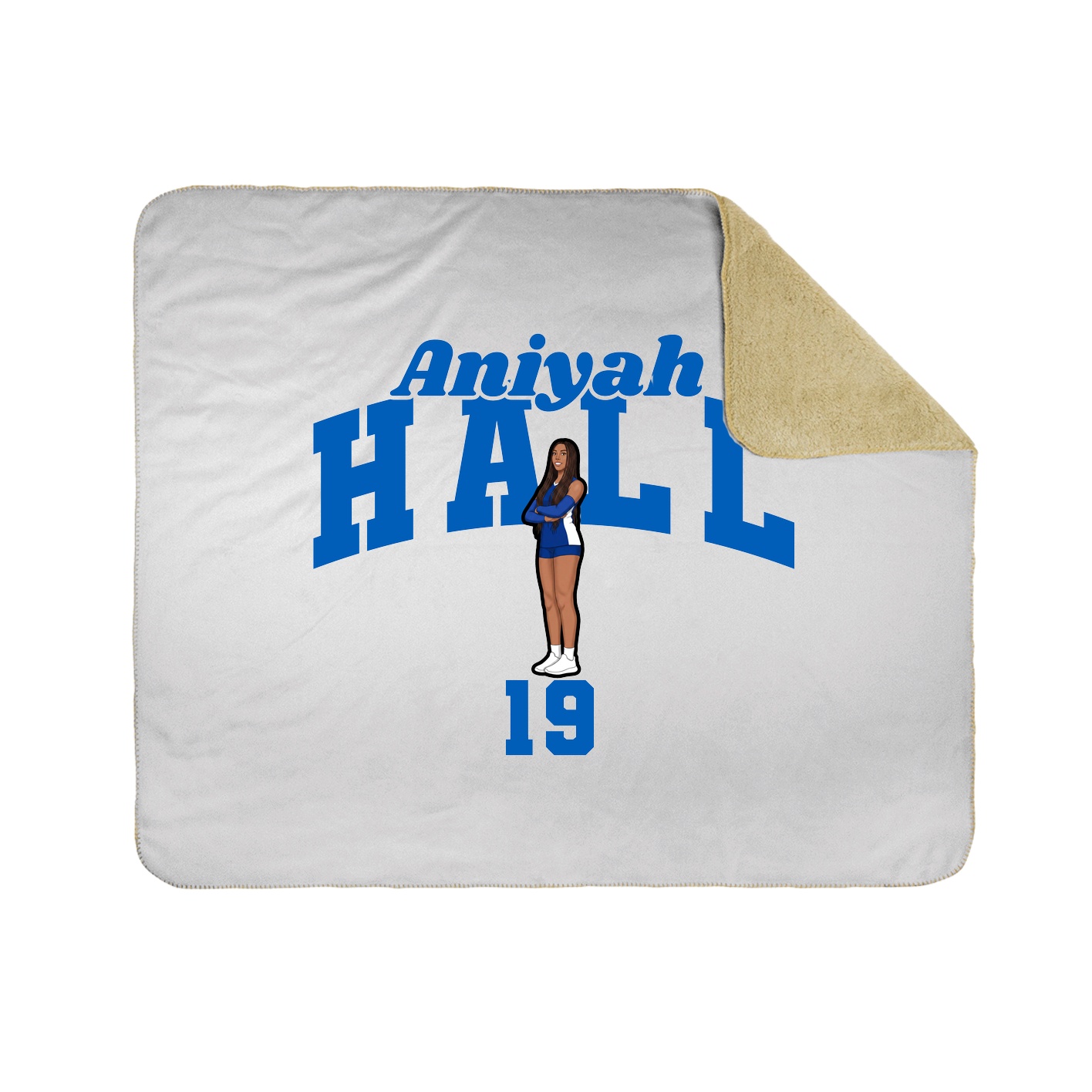Throw Blanket — Signature Arch in White