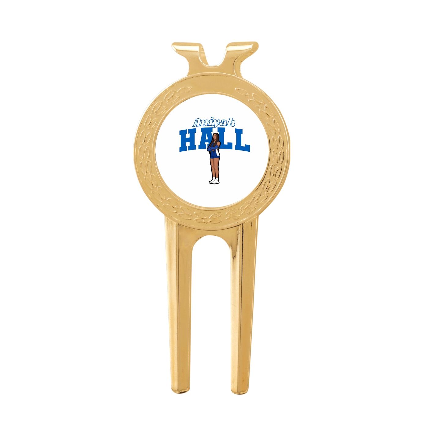 Divot Tool with Ball Marker — Name Arch in Classic