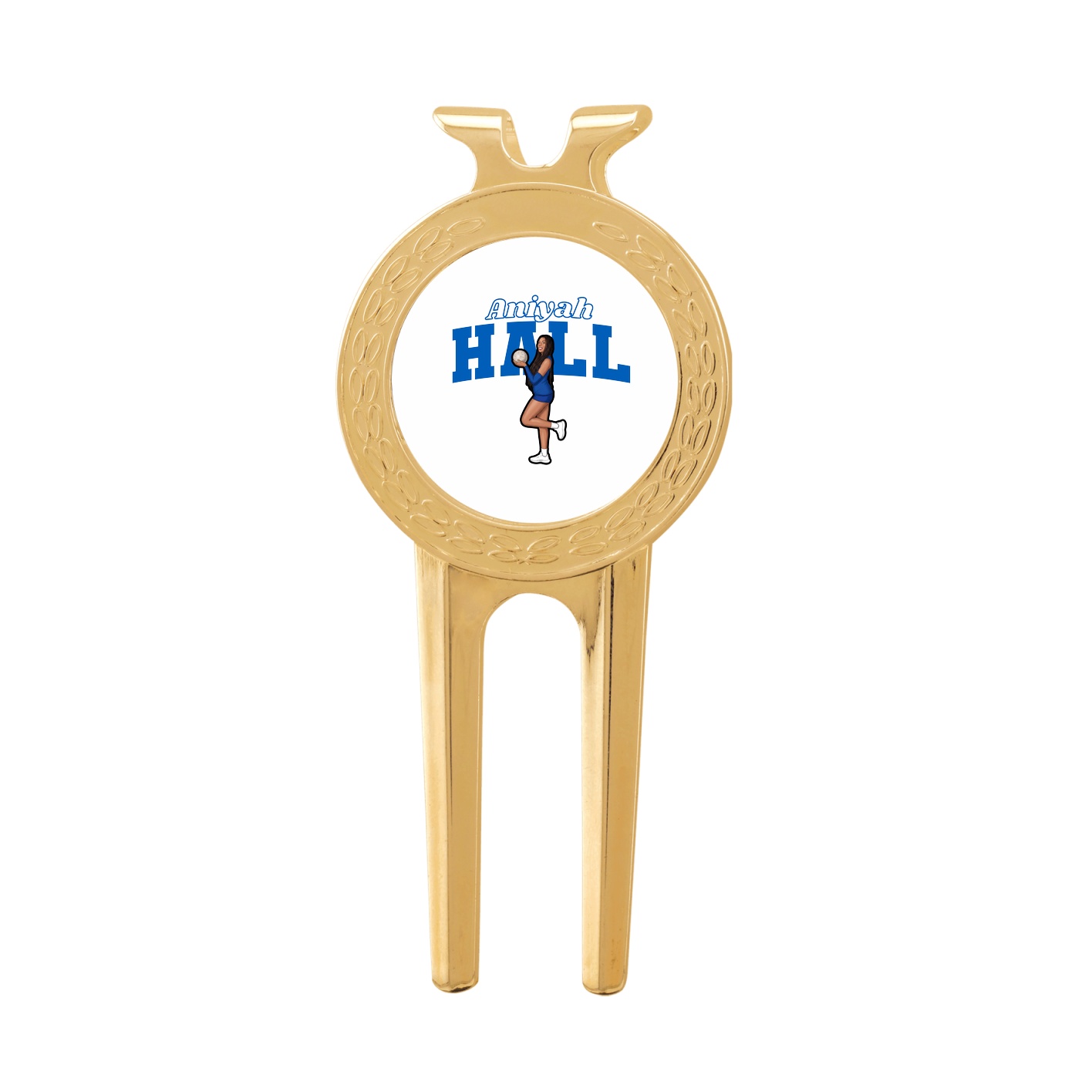 Divot Tool with Ball Marker — Name Arch in Classic