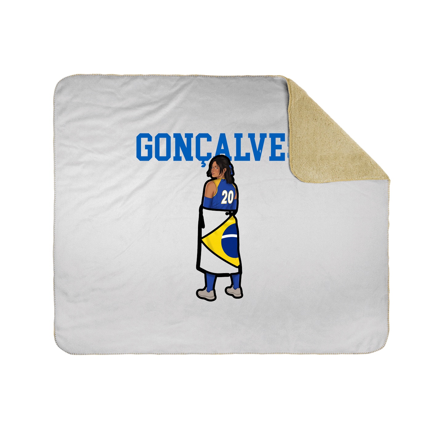 Throw Blanket — Shirsey in White
