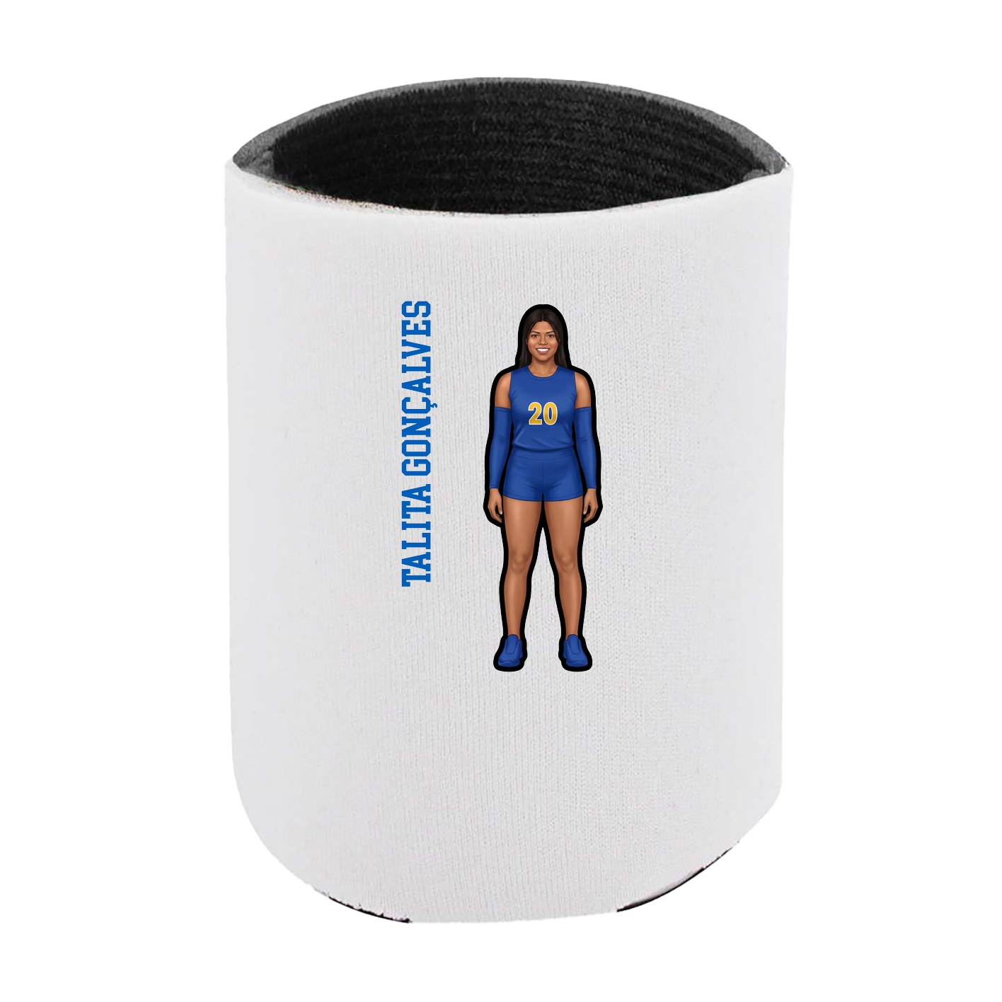 Can Holder — Name Vertical in White