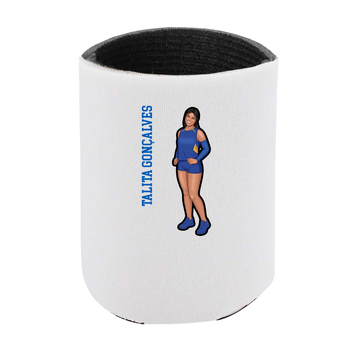 Can Holder — Name Vertical in White