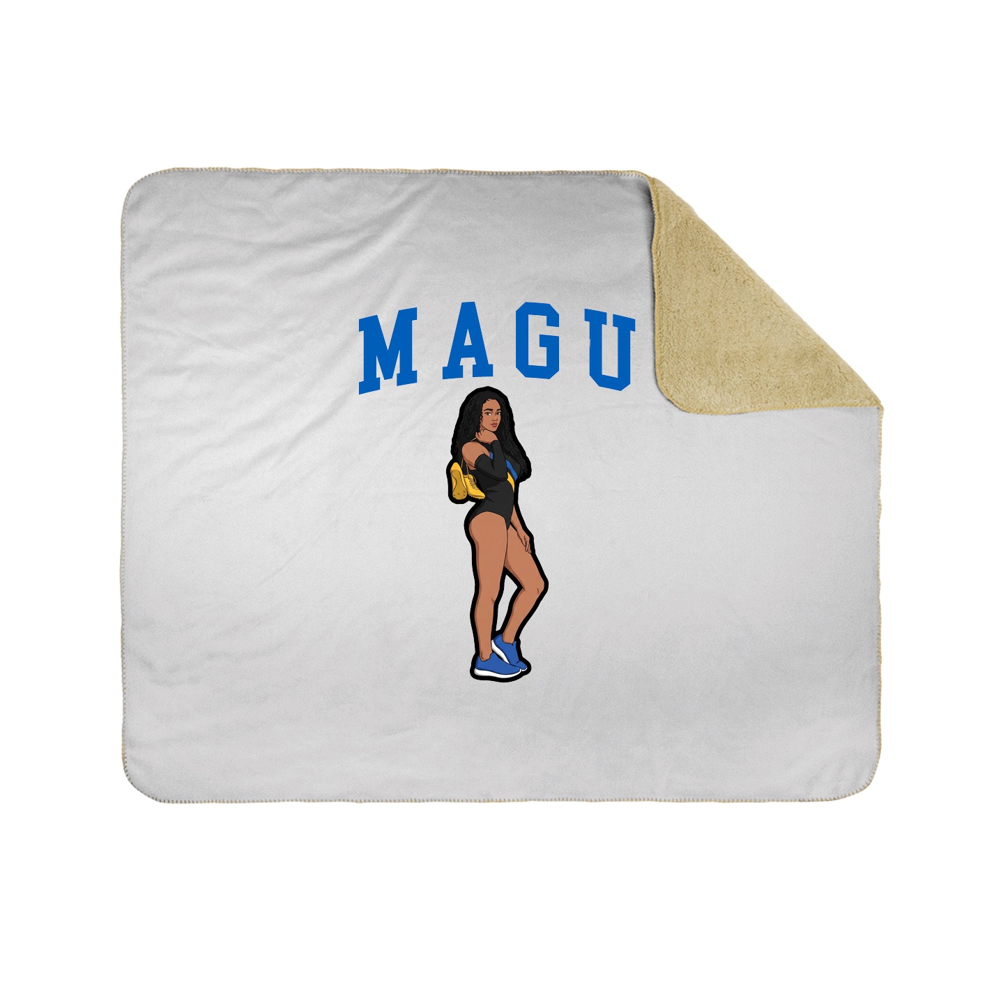 Throw Blanket — Shirsey in White
