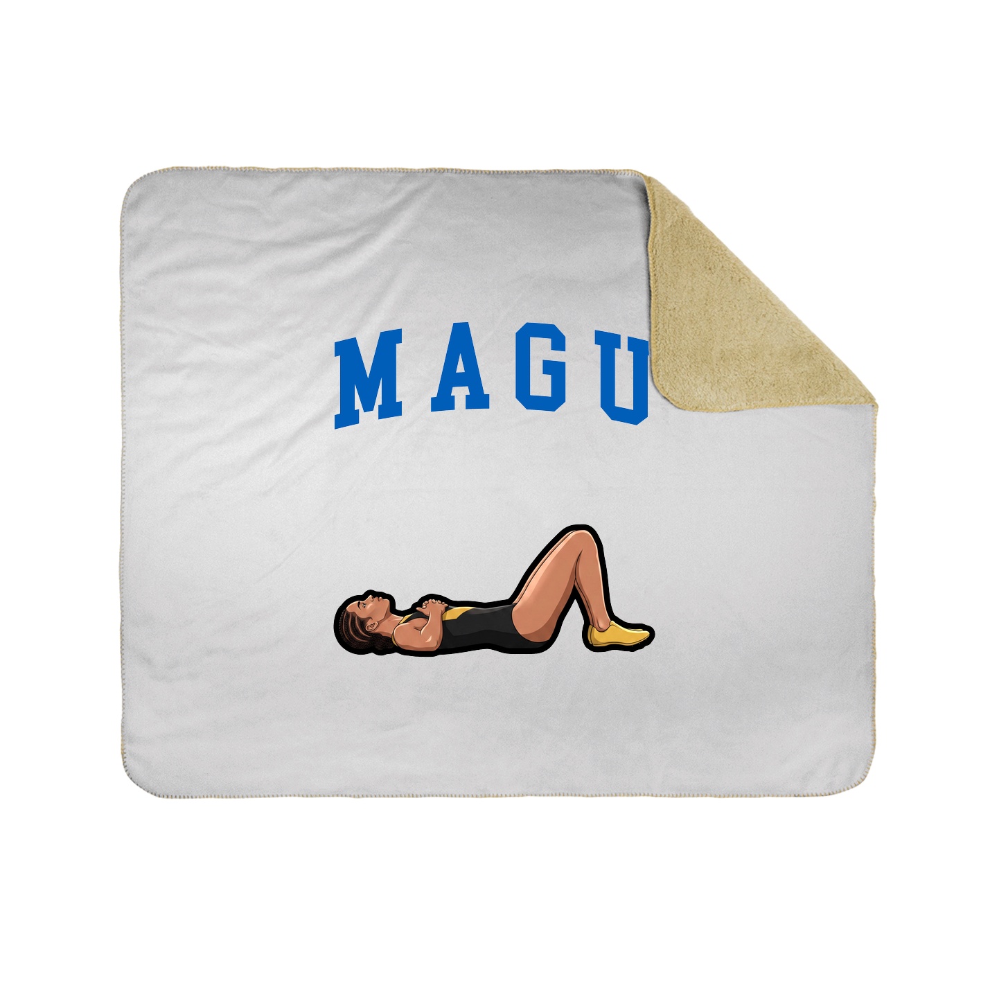 Throw Blanket — Shirsey in White