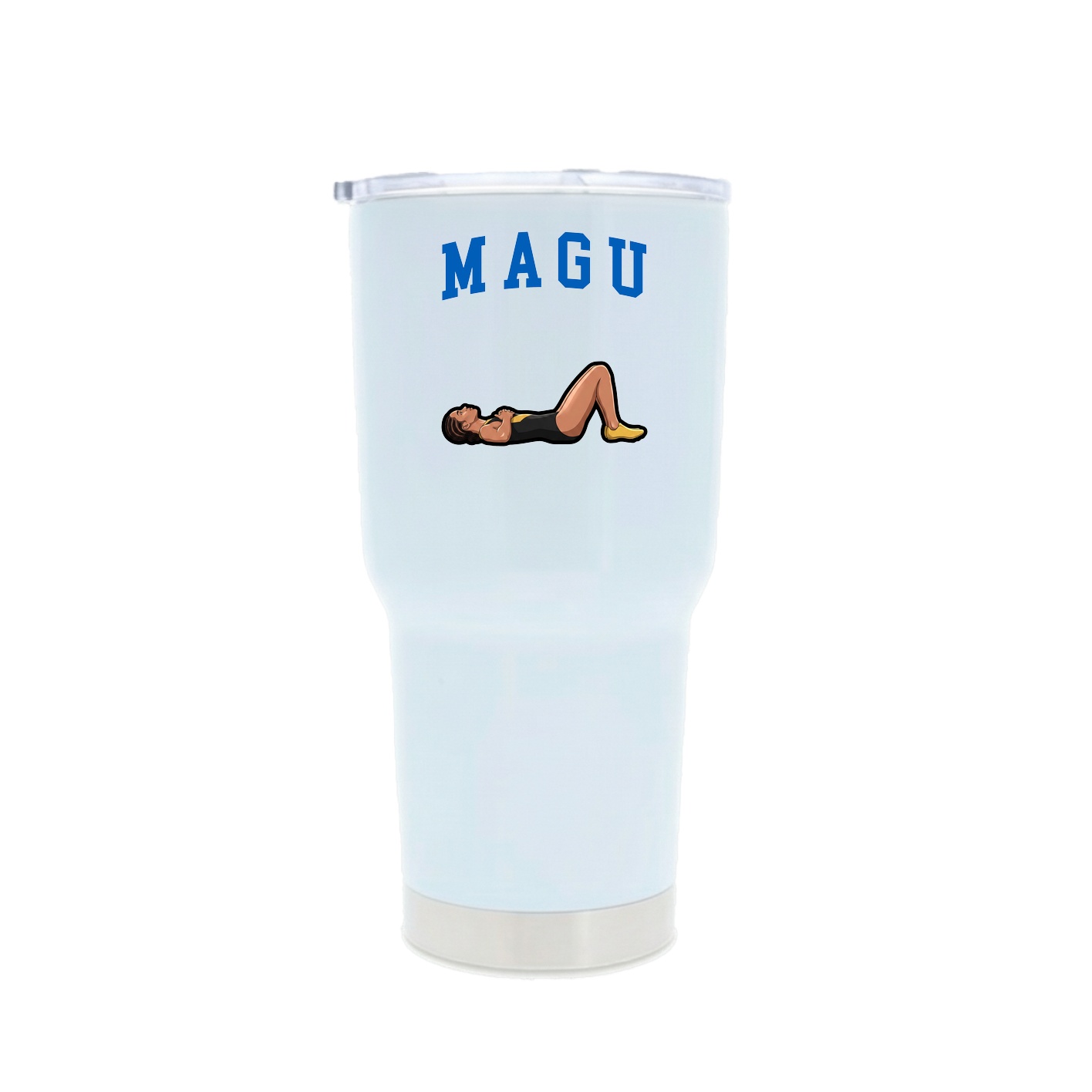30oz Stainless Steel Tumbler — Shirsey in White