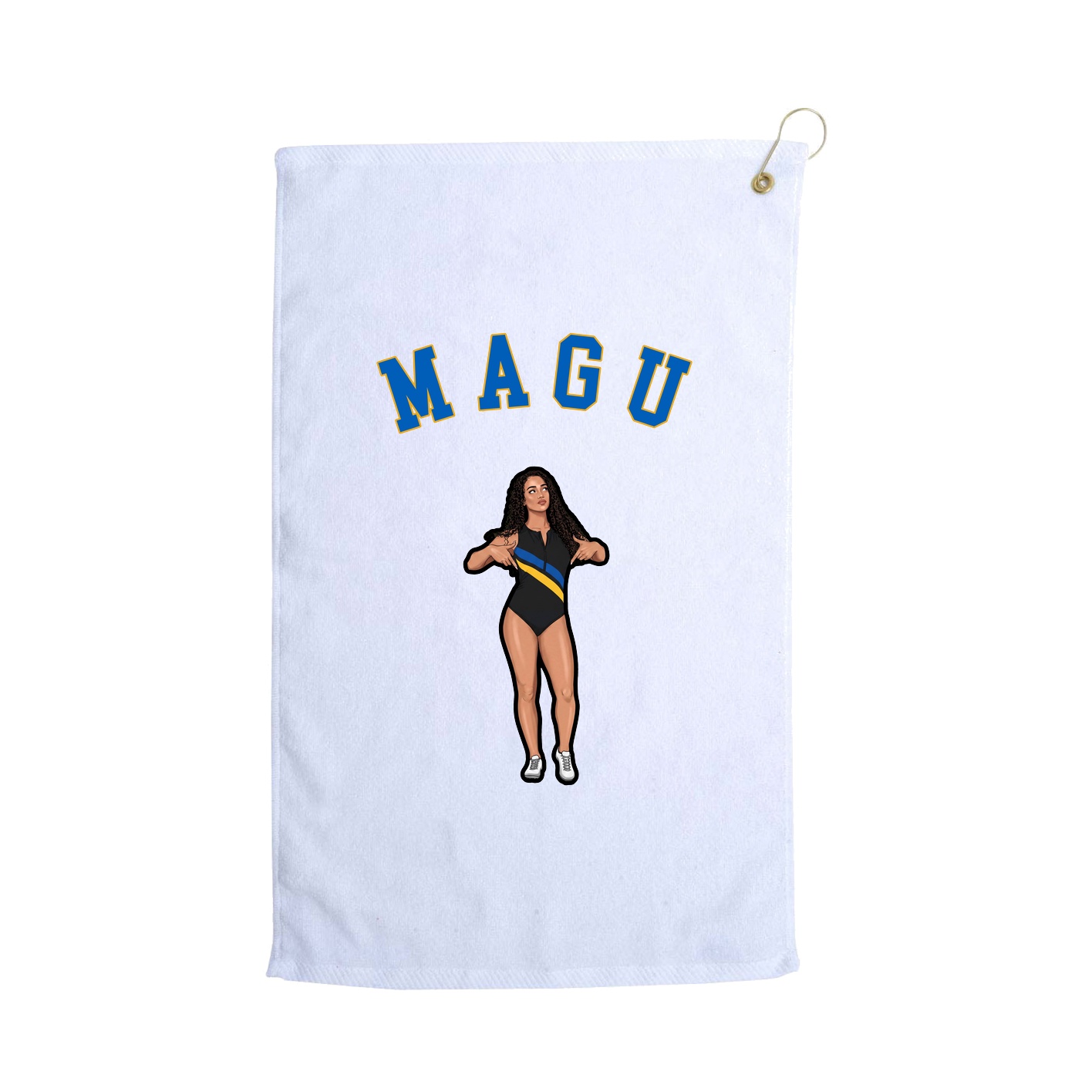 Golf Towel — Shirsey Arch in White