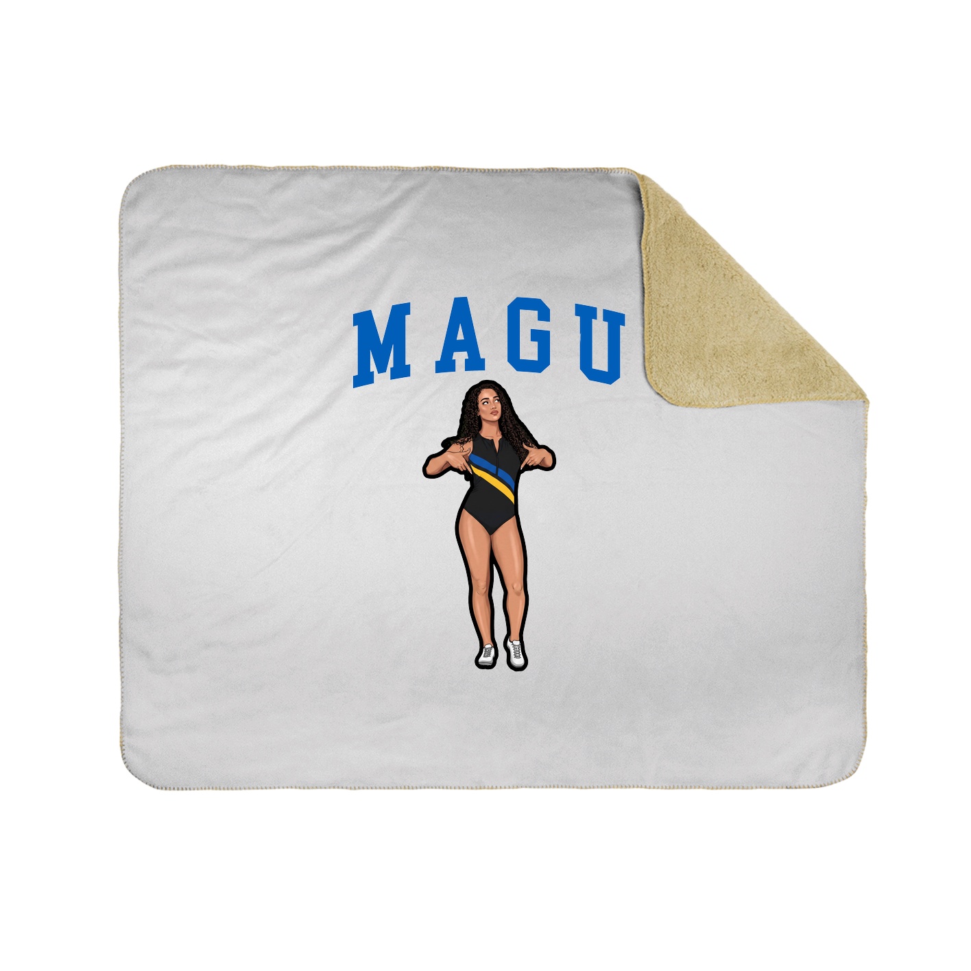 Throw Blanket — Shirsey in White