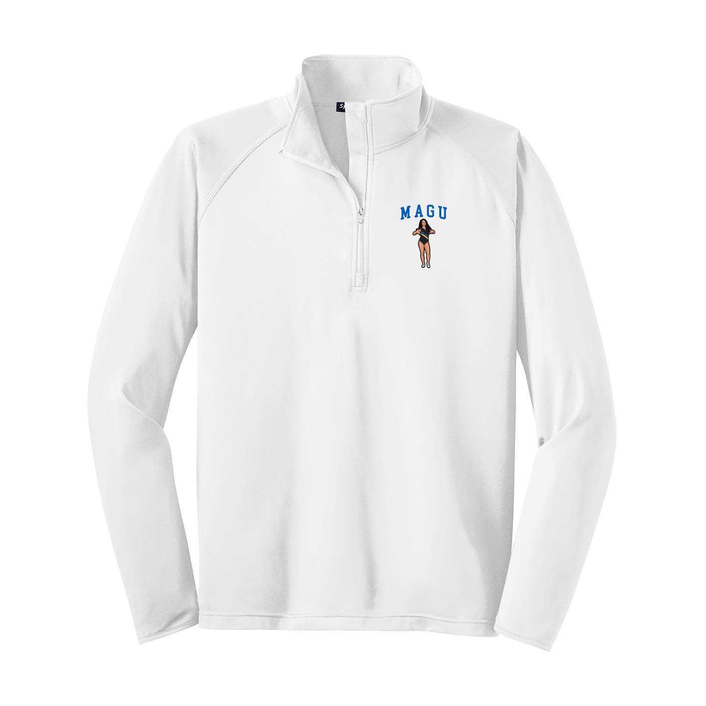 Q-Zip Pullover — Shirsey in White