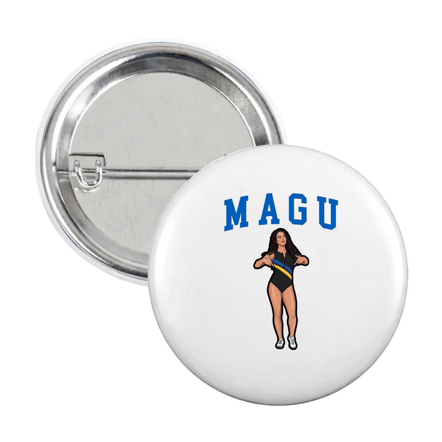 Game Day Button — Shirsey in White