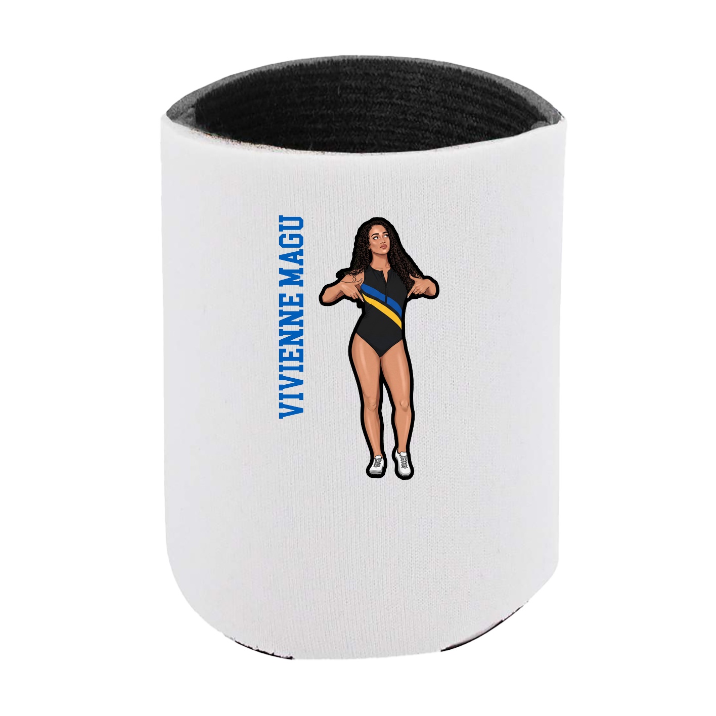 Can Holder — Name Vertical in White