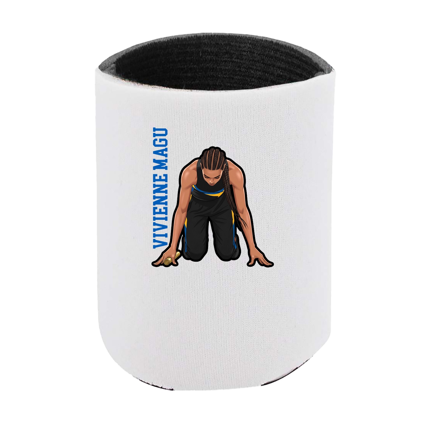 Can Holder — Name Vertical in White