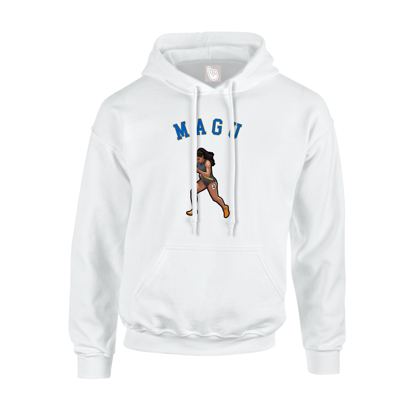 Youth Hoodie — Shirsey Arch in White