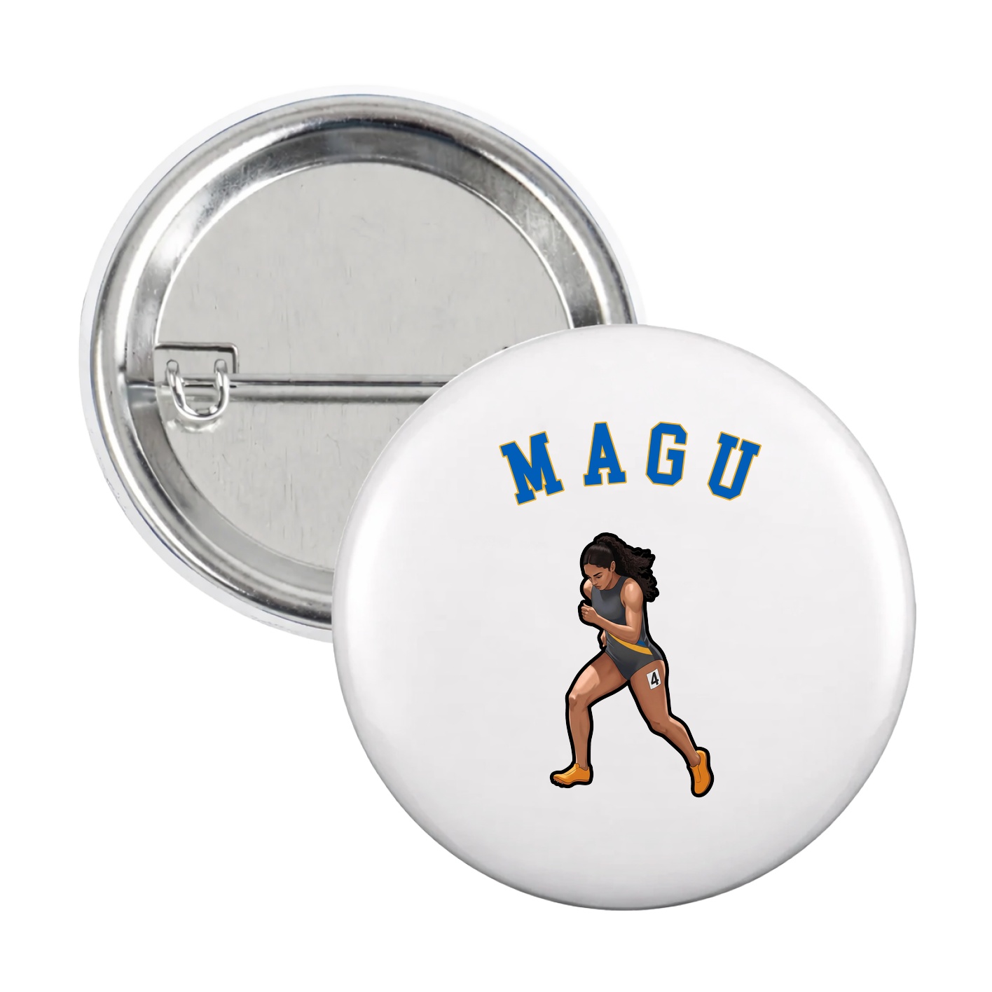 Game Day Button — Shirsey Arch in White