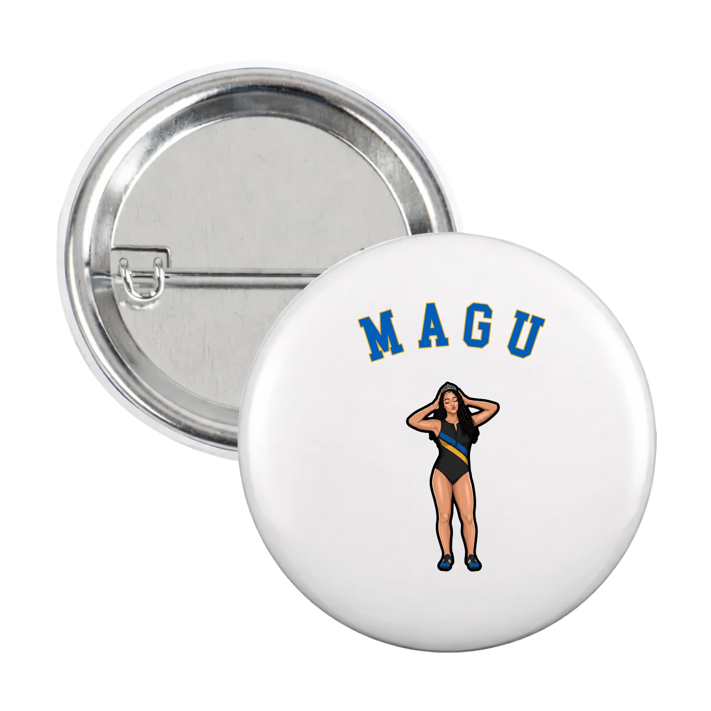 Game Day Button — Shirsey Arch in White