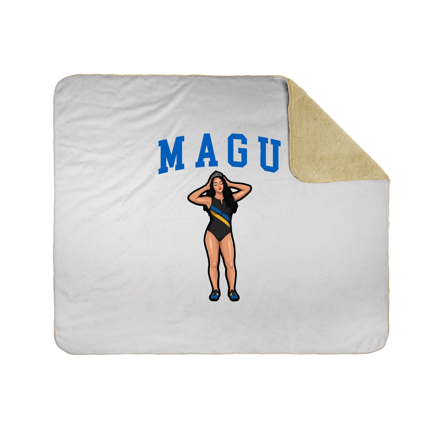 Throw Blanket — Shirsey in White