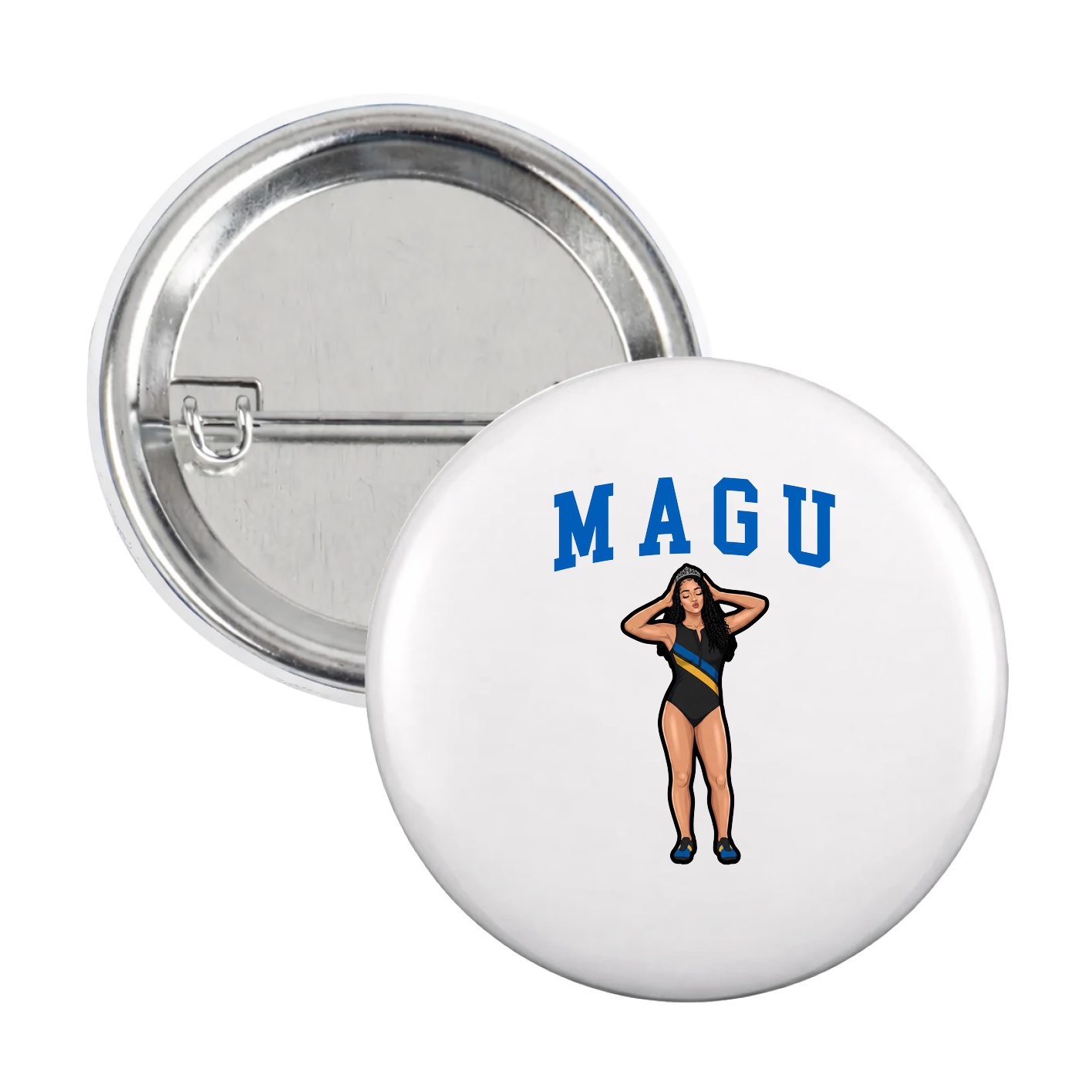 Game Day Button — Shirsey in White