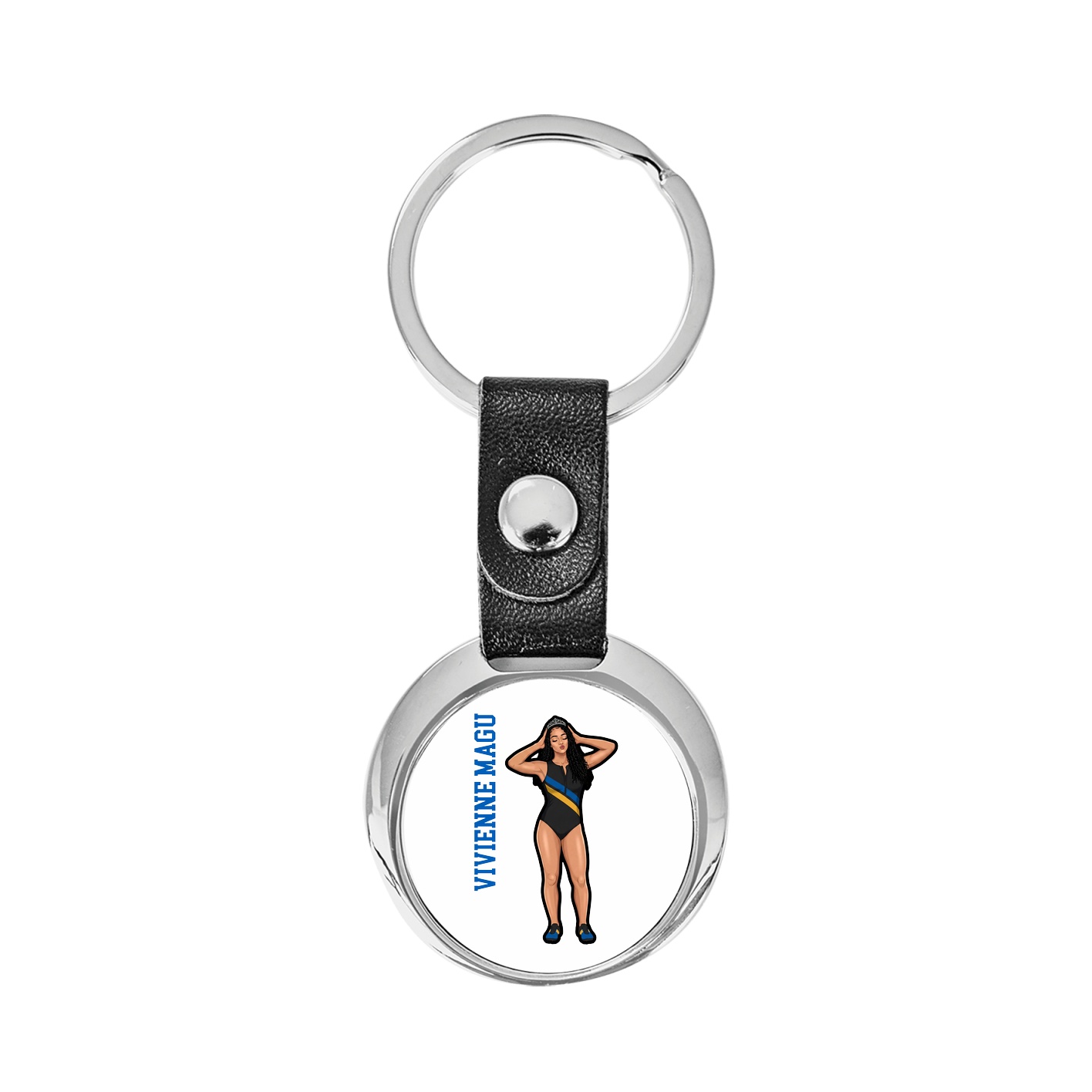 Key Chain — Name Vertical in Classic