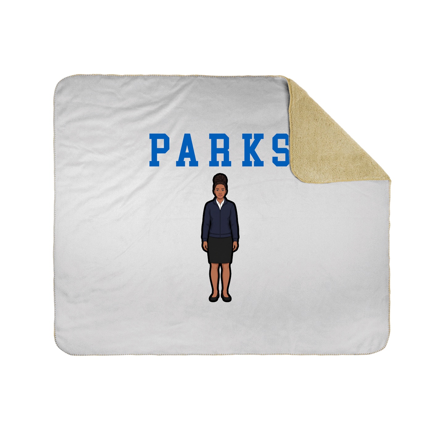 Throw Blanket — Shirsey in White