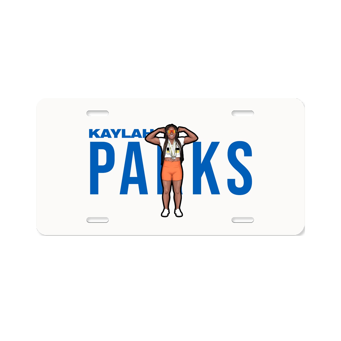 License Plate — Player Name in Classic