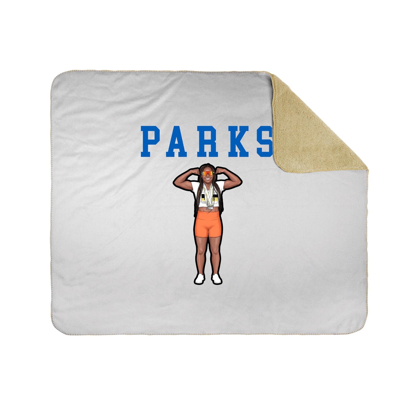 Throw Blanket — Shirsey in White